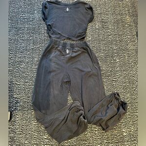 Free People Lounge Set – Cropped Tee & Jogger Pants – Size S